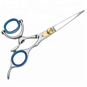 Ciseaux à cheveux professionnels en acier inoxydable pour droitiers avec poignée pivotante - Product Image 4