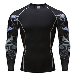 Trajes de Buceo de Manga Larga con Protección Solar UV para Hombre, Camisetas de Compresión de Secado Rápido para Adultos, con Logotipo Personalizado - Product Image 1
