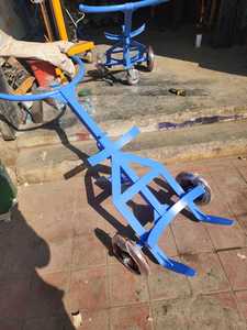 RUDRA RE-136 Heavy Duty Steel Drum <b>Trolley</b> for Industrial Use 200L Steel/HdPE Drums 575mm Max Diameter 280mm Lifting Height PU - Product Image 6