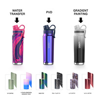 Mug sport isotherme à double paroi en acier inoxydable 304 personnalisé avec isolation thermique de 12 à 24 heures, design portable et infuseur à thé