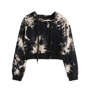 Sudadera con capucha de gran tamaño con hombros caídos para mujer, tops cortos para exteriores, Top cálido a prueba de viento para correr, ejercicio, fitness, yoga, sudaderas con capucha, suéteres - Product Image 5