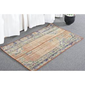 Tapis turc de 2x3,2 pieds, tapis de tissage plat vert beige, motif patchwork, laine, Latex, pour décorations de salon - Product Image 4