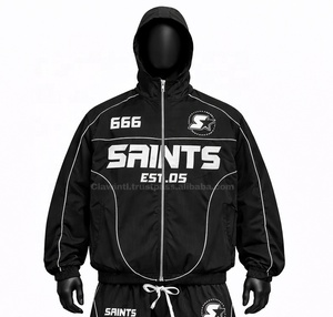 Chaqueta Cortavientos Deportiva Reversible Ligera con Capucha, Tallas Grandes, Personalizable, Superventas 2026, 100% Algodón - Product Image 2