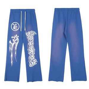 Pantalones Casuales Personalizados para Hombre, Estilo Urbano, Joggers Ajustados, Cintura Elástica de Algodón, Pantalones Deportivos Acampanados - Product Image 1