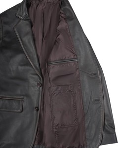 2026 venta al por mayor de alta calidad OEM diseños personalizados chaqueta de cuero para hombres otoño Casual cuello alto a prueba de viento transpirable - Product Image 5