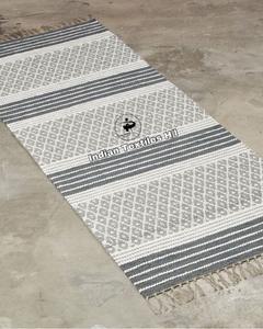 Decorative Swedish Modern Striped Cotton Jacquard <b>Rugs</b> Economical Indoor & <b>Outdoor</b> Area <b>Rug</b> Sets Great Value Woven Technics ITHL - Product Image 6