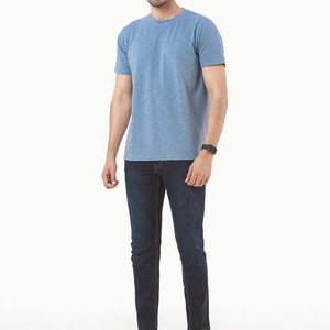 Marque privée OEM conception de logo personnalisé broderie impression hommes sonnerie t-shirt 100% coton tenue décontracté été hommes chemises O cou - Product Image 6