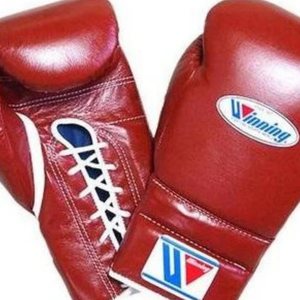 Professional <b>Lace</b> Up Boxing Gloves Red Genuine Leather Training Sparring Gloves Handcrafted Fight Gear - Product Image 2