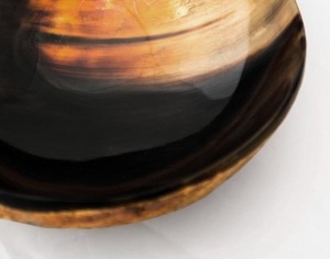 Cuenco de cuerno de Búfalo, ricos tonos oscuros, artesanía tradicional hecha a mano, sin BPA, respetuoso con el medio ambiente, decoración rústica para el hogar, regalo para consciente - Product Image 3