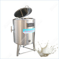 Petit Cuve de Pasteurisation Commerciale 100-200L Électrique en Acier Inoxydable pour Lait, Jus, Bière, Ferme