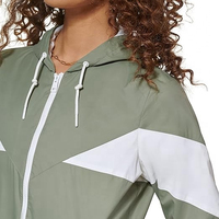 Veste coupe-vent élégante pour femmes pour la course à pied, le cyclisme, la randonnée-Respirante, imperméable, grande taille-avec capuche-pour la vente en gros d'automne