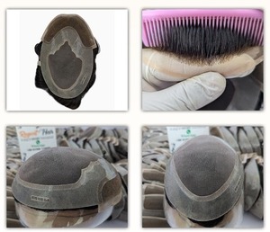 Premium Quality REGENT013 Toupee For Men With Human <b>Hair</b> Hand Tied Weft Natural Wave Straight Style Stock Available - Product Image 6