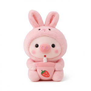 Peluche Lapin Rose de 9 Pouces, Adorable Figurine en Peluche avec Rembourrage en Coton PP pour Enfants de 2 à 4 Ans, Unisexe - Product Image 3