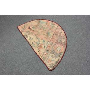 พรมขนสัตว์ตุรกีสีเบจ2.5 x 1.5ft คลาสสิกลายเย็บปะสี่เหลี่ยมผืนผ้าสำหรับทางเข้าห้องนั่งเล่นยางสำหรับใช้ในบ้าน - Product Image 2