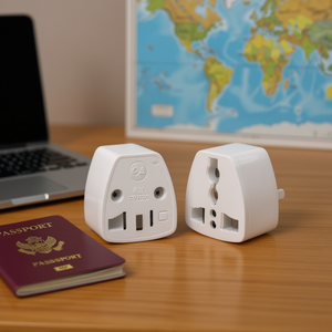 White American <b>Plug</b> Travel Wall <b>Adapter</b> for On-the-Go Power Conversion - Product Image 3
