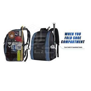 ถุงเบสบอลน้ำหนักเบากระเป๋าเบสบอลบริการ OEM - Product Image 4