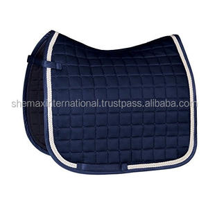 Shemax 2023 Tapis de selle d'équitation personnalisé pour dressage, doublure en coton polaire de haute qualité, modèle SI-2069, fabriqué au Pakistan - Product Image 4