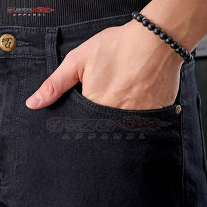 Pantalones cortos vaqueros casuales de corte clásico para hombre con cremallera y detalle de bolsillo lateral con textura lavada - Product Image 6
