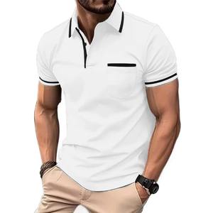 100% coton en gros décontracté Polo haute qualité respirant hommes polos T-Shirt haut tendance élégant polos - Product Image 5
