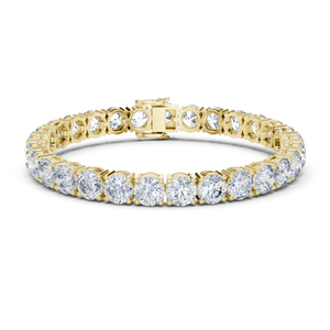 14K <b>White</b> Gold Round Lab-Grown Diamond Everyday Wear <b>Bracelet</b> for Women Minimalist Luxury Certified Elegant Fine Jewellery Gift - Product Image 4