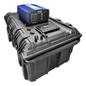Générateur solaire haute puissance (3000W à 5000W disponibles), boîte de batterie solaire portable avec onduleur, USB, entrées/sorties 12V 3000W - Product Image 1