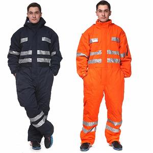 Combinaisons de travail de sécurité pour hommes en polyester avec logo personnalisé, classe 3 ANSI, imperméables, avec éclairage LED - Product Image 1