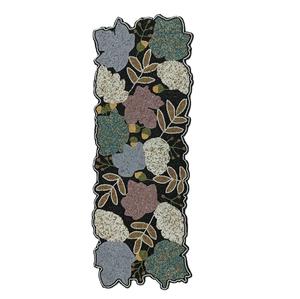 Camino de mesa de satén con cuentas florales de Acción de Gracias Color personalizado Centro de mesa resistente al calor duradero para bodas Hoteles - Product Image 1