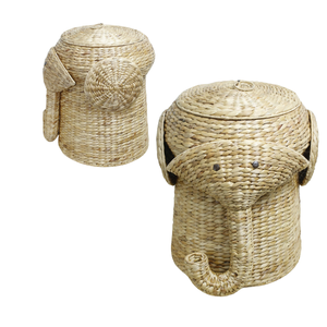 ตะกร้าสานมือรูปช้างมีสไตล์ตะกร้าใส่ขนมปังอเนกประสงค์และเก็บในห้องครัวสำหรับบ้านที่ใส่ใจสิ่งแวดล้อม - Product Image 1