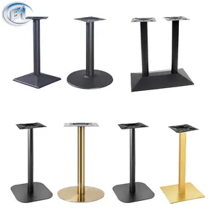 BN Custom Wholesale Pedestal Base Table Leg Cast Iron Stainless Steel Coffee Dining Bar Metal Table Base Furniture Legs