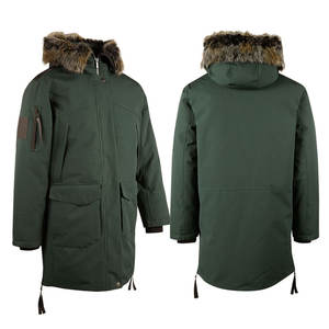 2025 ODM hombres Casual Slim cremallera bolsillo abajo abrigo chaquetas de alta calidad con capucha invierno cálido Parkas chaqueta para hombres - Product Image 1