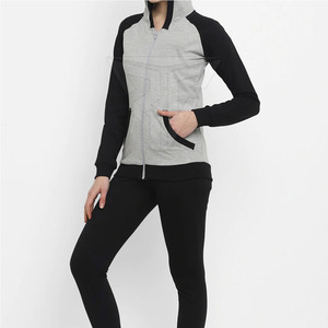 Chándal de Algodón 100% Transpirable de Alta Calidad para Mujer, con Capucha, Diseño Nuevo, Estampado Sólido, Invierno, Precio Bajo - Product Image 2
