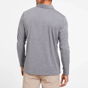 Chemises polo à manches longues pour hommes, prix compétitif, tendance, séchage rapide, 100% coton, service OEM - Product Image 4