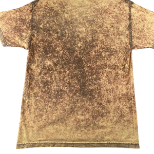 Camiseta Marrón Lavada al Ácido, Estilo Urbano Vintage, Talla Grande, 100% Algodón, Logotipo Personalizado, Fabricación OEM, Marca Privada, Alta Calidad, Ecológica - Product Image 4