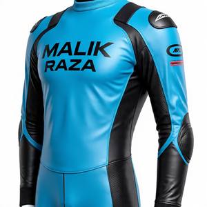 Traje de cuero de motocicleta personalizado con tamaño a medida, diseño y coloración personalizados, armadura CE, puntada triple, ajuste precurvado - Product Image 5