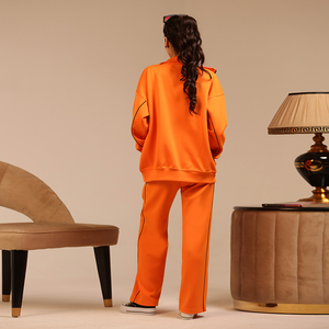 Conjunto Deportivo Casual de Dos Piezas para Mujer, Top Deportivo de Manga Larga con Cierre y Pantalones Largos, Alta Calidad OEM, Venta al Por Mayor, 2026 - Product Image 3