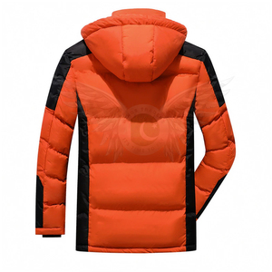 Custom Logo <b>Men</b> Puffer <b>Jacket</b> Two Side Pocket And Hood <b>Men</b> Puffer <b>Jacket</b> - Product Image 6