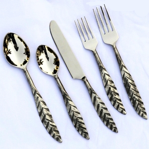 Suministros indios de larga duración Cubiertos de acero inoxidable Fabricante y exportador Juego de cubiertos de metal para uso en el hogar y la Oficina - Product Image 4