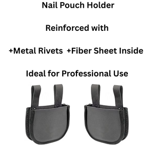 Waterproof Nail Pouch Holder Single Pocket Reinforced Fiber Sheet Rivets for Oil Tanned <b>Leather</b> <b>Work</b> Belts OEM/ODM Supported - Product Image 3