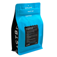 Sachet Doypack Personnalisé en PET/PE de Qualité Alimentaire Imprimé par Héliogravure avec Fermeture Zip Refermable pour Café, Thé, Céréales