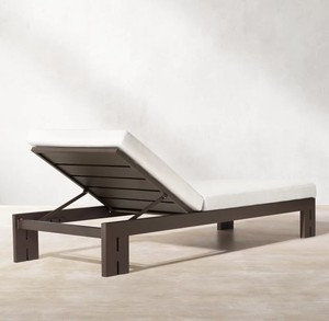Lettino da esterno moderno in alluminio con <span class=keywords><strong>tavolino</strong></span> per piscina dell'hotel lettini da sole Chaise longue in alluminio - Product Image 5
