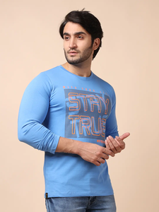 Camiseta Irisblue clásica cómoda para hombre, ropa informal de algodón 100%, manga larga y cuello redondo, estampado de moda y versátil - Product Image 4