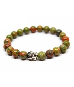 High Quality <b>Bracelet</b> unakite Buddha <b>Beads</b> Stone <b>Bracelet</b> Crystal Gemstone Fashion Jewelry <b>Men</b> and Women Gift Energy meditation - Product Image 4