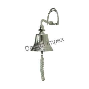 Campana colgante pulida brillante para decoración de pared, estilo ecuestre, campanas de estribo de caballo, superventas, decoración de campanas de pared de Metal - Product Image 6