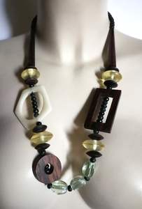 แฟชั่นมาใหม่สร้อยคอเขาควายวัวขัดเงาเครื่องประดับกระดูกสไตล์สัตว์ลูกปัดดีไซน์ธรรมชาติสำหรับผู้หญิงงานแต่งงาน - Product Image 6