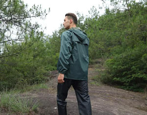 Chaquetas de lluvia personalizadas OEM, chaqueta de senderismo impermeable con capucha, abrigo informal para exteriores, ropa para hombre, chaquetas cortavientos de otoño para hombre - Product Image 4