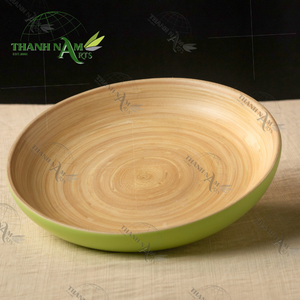 Bandeja de bambú natural personalizada OEM, laca, ligera, ecológica, biodegradable, duradera, hecha a mano, bandeja para servir para Decoración de cocina - Product Image 3