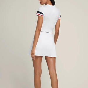 ชุดกีฬาเทนนิสแบบมินิสำหรับผู้หญิงขายส่ง กระโปรงกอล์ฟจีบพร้อมกางเกงในตัวสำหรับผู้ใหญ่ - Product Image 6