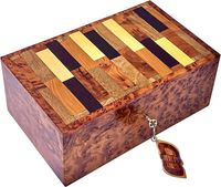 Boîtes à cadeaux STROGE CONTRENERS, croissant islamique, mosquée, boîte Sadaquah, Ramadan, Eid Mubarak, boîte à argent en bois rectangulaire écologique
