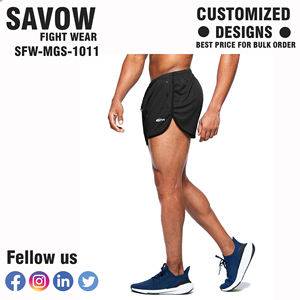 Pantalones cortos deportivos clásicos para hombre, diseño deportivo atemporal con mezcla de algodón transpirable, cintura elástica y bolsillos para gimnasio - Product Image 3