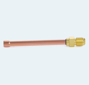 Unión de Latón para Condensador de 1/4, Tubo de Cobre de 8 cm, 23G, 7/16-20 SAE 45 °   Accesorio de Refrigerante de CA Soldado Flare 950PSI, India - Product Image 4